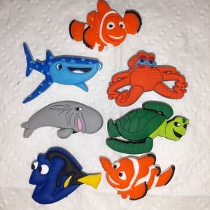 Crocs shoe charms FINDING NEMO 7 pc set. NWOT